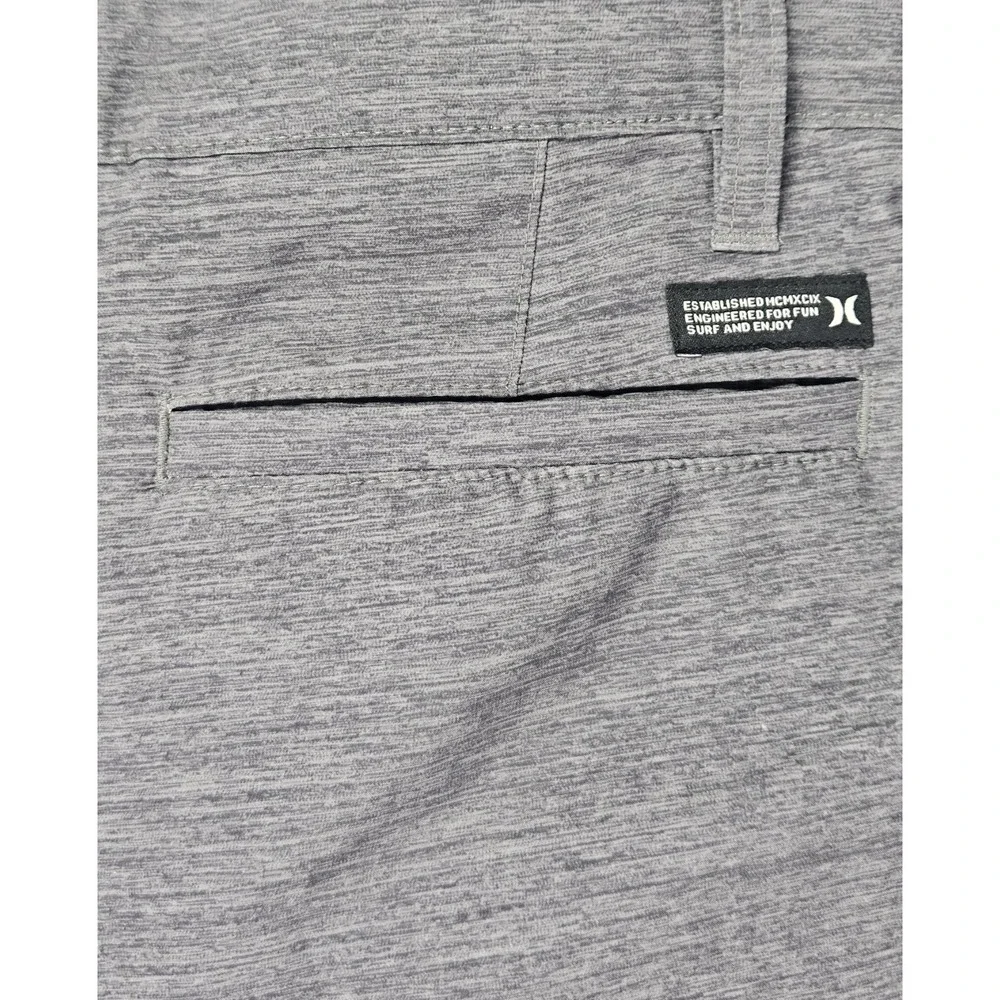 Hurley Walkshorts Men's 28 Gray Hybrid 4-Way Stretch Water Repellent NWT